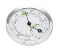 Instrument mural en aluminium pour température et humidité avec échelle claire pour une évaluation environnementale intérieure fiable