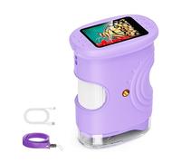 Instrument permanent pour enfants - Grossissement 1000x - Batterie rechargeable - Image 2 MP contre la base pivotante - Équipement éducatif STEM - Résistant à l'usure - Instrument pour enfants pour