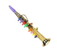Instrument pour trompette - Jouet pour trompette - Instrument de musique pour saxophone - Jouet éducatif - Jouet trompette avec 8 touches de couleur