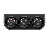 Instrument supplémentaire - Affichage de la température de l'huile 3 en 1 - Température de l'huile + pression d'huile + indicateur de voltmètre - Voltmètre - Instruments supplémentaires - Noir - 52 mm