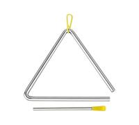 Instrument triangulaire en acier - d'acier, percussion portable | Triangle musical durable avec frappeurs, instrument d'éducation rythmique pour l'école, le groupe, l'orchestre, les