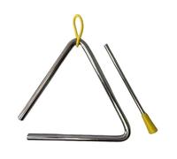 Instrument triangulaire en fer, cloche acier inoxydable, 1 pièce | Percussion musicale for enseigner le puzzle de frappe(4 inches)