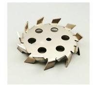 Instrumentos y Equipos de Laboratorio 1 pièce de laboratoire en acier inoxydable 304, agitateur à dents, disque de dispersion, plaque ronde, lame d'agitation de dispersion avec dérivation(150mm)