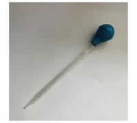 Instrumentos y Equipos de Laboratorio Lot de 2 ou 4 pipettes compte-gouttes en verre avec graduation et tête en caoutchouc(2ml 2pcs)