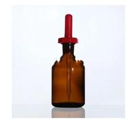 Instrumentos y Equipos de Laboratorio Lot de 4 flacons compte-gouttes transparents/marron en verre for laboratoire(30ml brown)