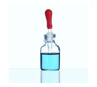 Instrumentos y Equipos de Laboratorio Lot de 4 flacons compte-gouttes transparents/marron en verre for laboratoire(60ml)
