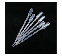 Instrumentos y Equipos de Laboratorio Pipette compte-gouttes en plastique transparent, 500 pièces, 1000 pièces, 2000 pièces, 0,2 ml, 0,5 ml, 1 ml, 2 ml, 3 ml, 5 ml(0.2ml 2000pcs)