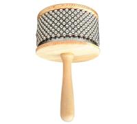 Instruments à percussion à main, cabasa 4, 5 '' 'Poigure en bois en bois inoxydable Percussion latin pour l'éducation la musique de bande, instruments manuels