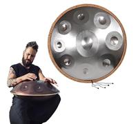 Instruments De Musique À Percussion Ensemble De Tambour À Main, 440 Hz, 22 Pouces, 9/10/12 Notes, Tambour En Acier En Ré Mineur, Pour La Guérison Par Le Son(Silver,12 note)