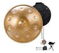 Instruments De Musique À Percussion Ensemble De Tambour À Main, Handpan Drum Pour Adultes, 9/10/12 Notes, 432 Hz / 440 Hz En Ré Mineur Harmonic Tambour À Main(A,440HZ/10Note)