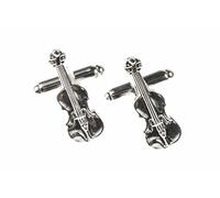 instruments de musique Miniblings violon violon boutons de manchette - boutons de chemise à la main, je cufflink Manchettes Je belle boîte en bois inclus - Violon Instrument de musique