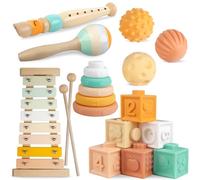 Instruments de Musique pour Tout-Petits, Jouets musicaux Montessori pour bébés, Instruments pour garçons e (New 6 in 1)
