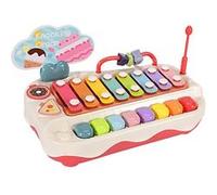 Instruments De Musiques Jouets Piano Clavier Xylophone 2 En 1 Pour Enfants Rouge MK1 Rouge G