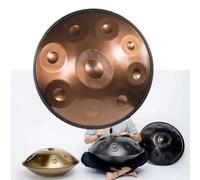Instruments De Percussion Handpan En Acier, Tambour À Main Kurde En D De 22 Pouces, Instruments De Musique À Percussion Ensemble De Tambour À Main 9/10/12 Notes(Gold,9 notes(440Hz))
