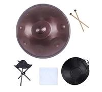 Instruments De Percussion Steel Handpan, Tambour À Main 432 Hz/440 Hz, 9/10/12 Notes 22 Pouces D Mineur Instrument Handpan Tambour Hand Pan Pour Adultes, Pour Le Yoga(C,9 notes(440Hz))