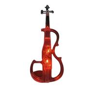 Instruments De Violon Violon Électronique Lumineux En Matériau Acrylique Transparent(Pink)