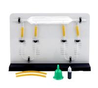 Instruments expérimentaux, démonstrateur de la loi de Boyle, démonstrateur de vitesse d'écoulement des fluides et de relation de pression, for l'enseignement de la physique dans