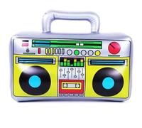 Instruments Gonflable, Boombox Gonflable, Radio Ballon, Fournitures de Décorations Fête 80s et 90s, Accessoires pour Thème Rétro Hip Hop Disco Fête Carnaval