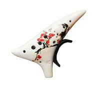 Instruments ocarina en céramique, Dolomite Clay 12 trous Alto C Ocarina for débutants et professionnels