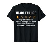 Insuffisance Cardiaque 1 étoile Sensibilisation aux Maladies cardiaques Amusantes T-Shirt