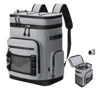 Insulated Backpack Cooler, Cans Beach Backpack, Leak Proof Lunch Bag, Ice Chest Storage Pack, Heavy-Duty Thermal for Hiking Travel Picnic Outdoor Fishing Work Trip, 12.2x7.87x17.72 inches