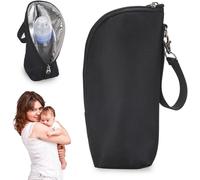 Insulated Bag For Baby Bottle,Portable And Universal,Breast Milk Bag,Cooler Bag,Baby Bottle Warmer,Breast Milk Bottle,Thermos Bottle,Baby Bottle Tote With Zip (Black)