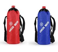 Insulated Bag For Water Bottle Up To 1.5l,Zipper & Adjustable Shoulder Strap,Small Cooler Bag For Drinks,Cooler For Outdoor,Travel,Etc.Red And Blue.