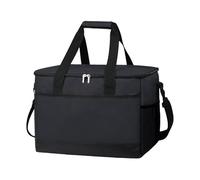 Insulated Bag, Thermal Food Bag, 16.54x11.02x11.81 inches, 35L Hot and Cold Retention Case, Handle and Shoulder Strap, Ideal for Drinks, Fruits, Seafood, Milk, Beer, Gray/Black