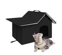 Insulated Cat House - Waterproof Outdoor Nest | Warm, Washable Shelter for Lawn, Backyard, Balcony, Porch, Garden | Perfect Winter Kitten Cave Providing Protection for Pets