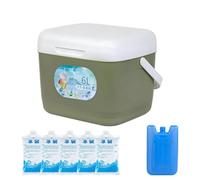 Insulated Cooler | 6L Leakproof Portable Long-Lasting | Pique-nique Cooler Box