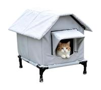 Insulated Double-Door with Eave - Outdoor Cat House
