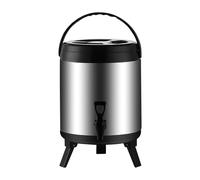 Insulated Drink Dispenser, Portable, Leakproof, Space-Saving 10L Iced Beverage Jug for Summer and Winter, Outdoor Events, Picnics, Camping, Beach and Travel, 22.5x22.5x40cm