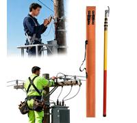 Insulated Electric Rescue Hook, 1 Electric Safety Rescue Pole, Rescue Pole Insulated In Case Of Electrocution, Pour L'entretien Des Câbles Et Tour D'alimentation(5m/16.4ft)