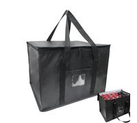 Insulated Grocery Bags - Large Capacity 45L Cooler Box, Foldable Thermal Storage Organizer, Durable Heavy Duty Material, Food Service Kitchen Use, Team Activities Catering Transport, Reusable Portable