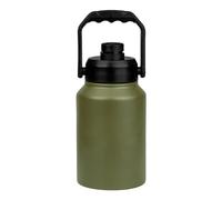 Insulated Ice Bucket, Water Container, 5.31x13.39inch, Water Bottle, 2L Storage Containers, Double-Walled Leakproof Design, Ideal for Hotel, Travel, Fishing, Black/Khaki/Green/Gray