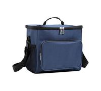 Insulated Lunch Bag, Cooler Bag, Heavy-Duty Ice Chest with Adjustable Shoulder Strap, Leakproof Soft Liner, Large Bags for Work, Travel, Beach, Hiking, Studio, School, Dark Gray, Navy Blue, Black