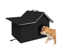 Insulated Outdoor Cat House - Weatherproof Winter Thermal Shelter, Waterproof Warm Kitten Nest, Windproof Pet Cave, Heavy Duty Backyard Cabin, Rugged Exterior Foldable Den | for Stray Cats