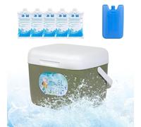 Insulated Picnic Cooler Box Ice Chest - 6L Leakproof Insulated Cooler