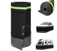Insulated RV Skirting for Winter, 80cm Tall Easy Installation RV Skirting for Winter Camper Insulated Skirt with Bottom Iron Mesh/Lock Cable, for Mobile Homes and Travel Trailers (18m)