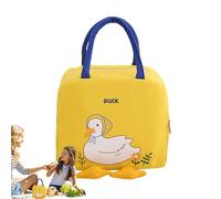 Insulated Thermal Lunch Box - Cartooned Lunch Bag | Tiffin Box with Smooth Zipper, Insulated Tote with Wear-Resistant Cloth, Food Bags, Portable Snack Holder for Work School Picnic and Travel