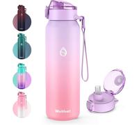 Insulated Water Bottle With Removable Straw 1 L 1000 Ml Bpa-Free Leakproof Stainless Steel Water Bottle For Sports,Gym,Travel