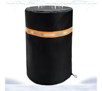 Insulated Well Pressure Tank Cover - Waterproof Freeze Proof Protector, Bla | Reflective Strip Guard, 30x20cm Well Head Shield, Winter Outdoor Protection, Prevents Pipe Freezing, Heavy-Duty Oxford Fabric