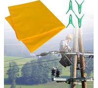 Insulating Electrical Resin Cover Pad, Anti-electric Shock Protection Pad With 4 Insulating Clips(20kv-80x100cm)