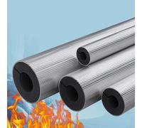 Insulation Foam Wrap Aluminum Foil Pipe Covers, Pre-Slit Freeze Protection for Outdoor Winter Irrigation(ID*TH 89*40mm/3.5*1.57in)