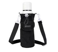 Insulation Water Bottle Holder, Adaptable Water Carrying Bag, Travel Water Bottle Bag, Hiking Camping Fishing Cup Cover, Lightweight Water Container for Outdoor Adventures with Insulated Design, Noir
