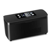 Insulin Cool Box Réfrigérateur et refroidisseur d'insuline pour voiture, voyage, maison - Mallette de réfrigération portable pour voiture/petite boîte de voyage avec double contrôle chaud et