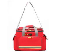 Insulin Cool Box Refroidisseur avec Affichage du Thermomètre,Sac Familial de Rangement pour Médicaments,Sac d'urgence Médical Imperméable-Réfrigération des blocs de glace (Rouge, Petit)
