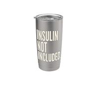 Insuline non incluse Sensibilisation au diabète de type 1 Gobelet isotherme en acier inoxydable double paroi
