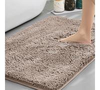 Insun Tapis de Bain en Chenille, Tapis Salle de Bain Antidérapant Absorbant Doux Lavable en Machine Kaki 1 50 x 240 cm