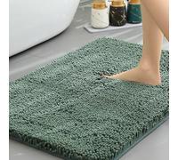 Insun Tapis de Bain en Chenille, Tapis Salle de Bain Antidérapant Absorbant Doux Lavable en Machine Vert foncé 2 40 x 240 cm